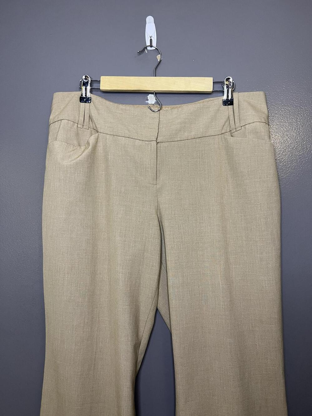The Limited Pants Womens 14R Beige Cassidy Fit Straight Leg Stretch Work Office